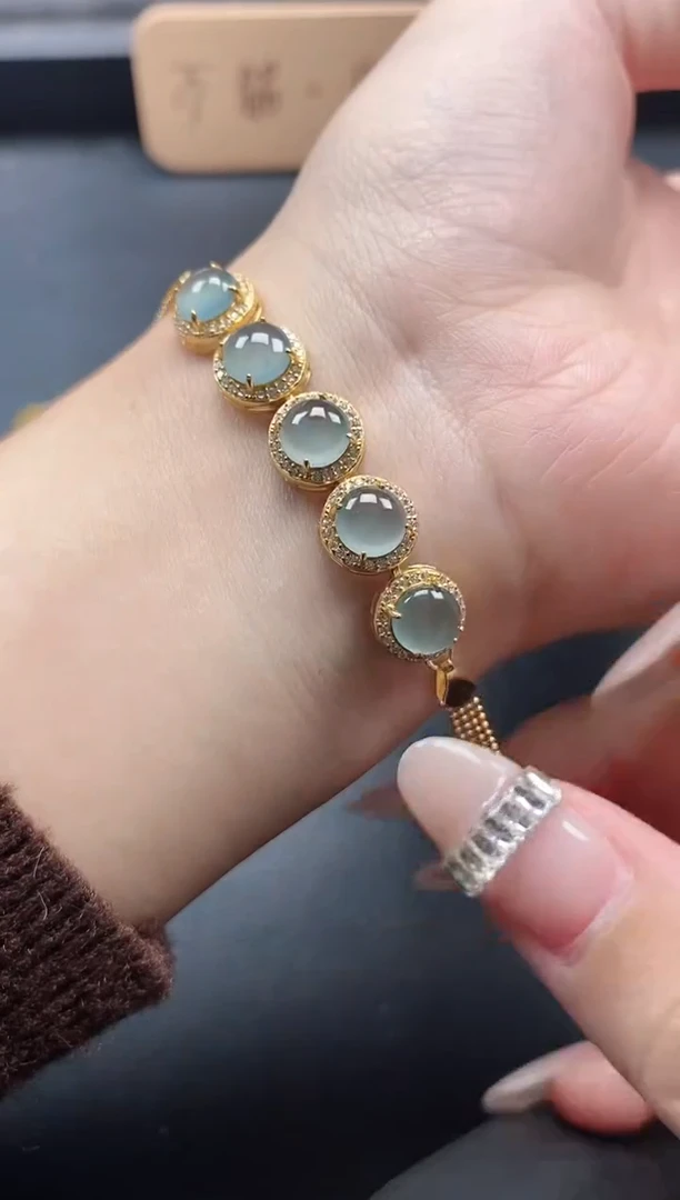 银S925镶嵌戒指翡翠51511