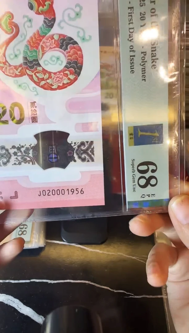 塑料2025 蛇钞 单张  020001956