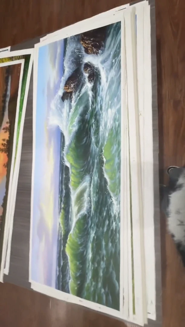 油画大****司【1号】约2.2米丨朝鲜原创纯手绘孤品油画丨顺丰包邮