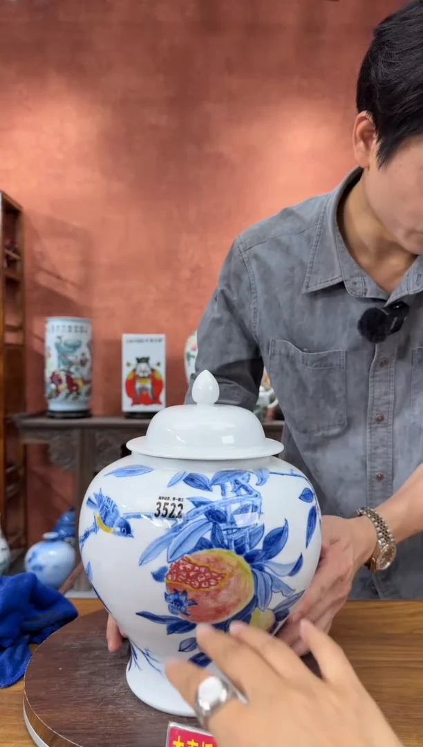 吴义松陶盟手绘陶瓷编码：3522