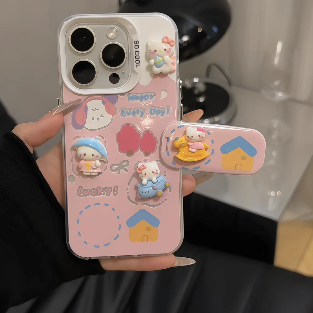 可爱冰淇淋小狗适用苹果17华为p70vivo小米oppo磨砂彩银手机壳