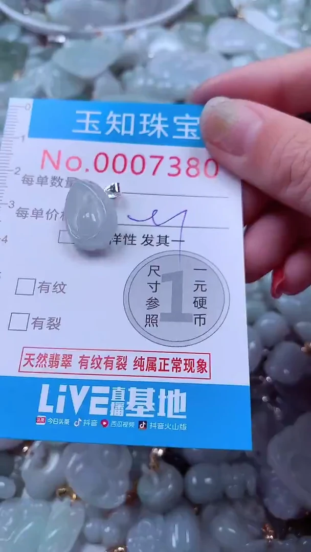 吊坠(不含链)未镶嵌翡翠7380