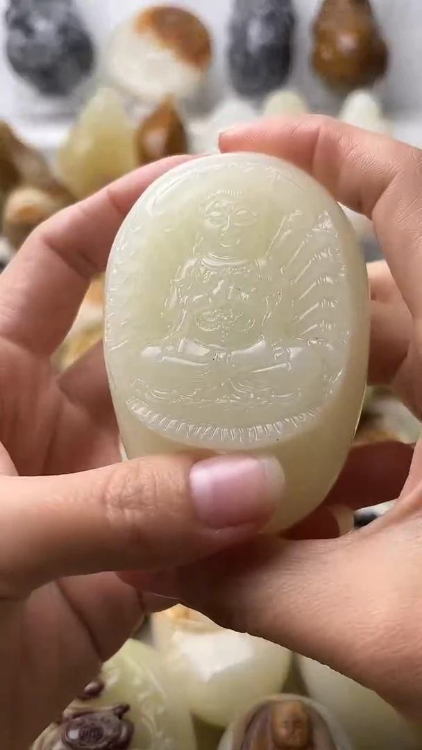 石材古青石棉纹正常不退换千手观音