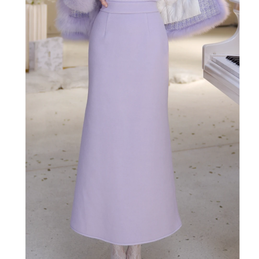 【北栀】休闲百搭开叉鱼尾裙813480