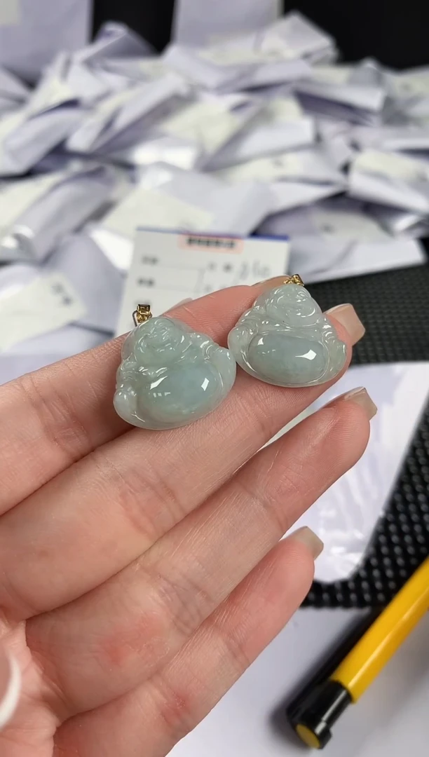 【闪购商品】翡翠颈饰18K金镶嵌多样性发其一件106