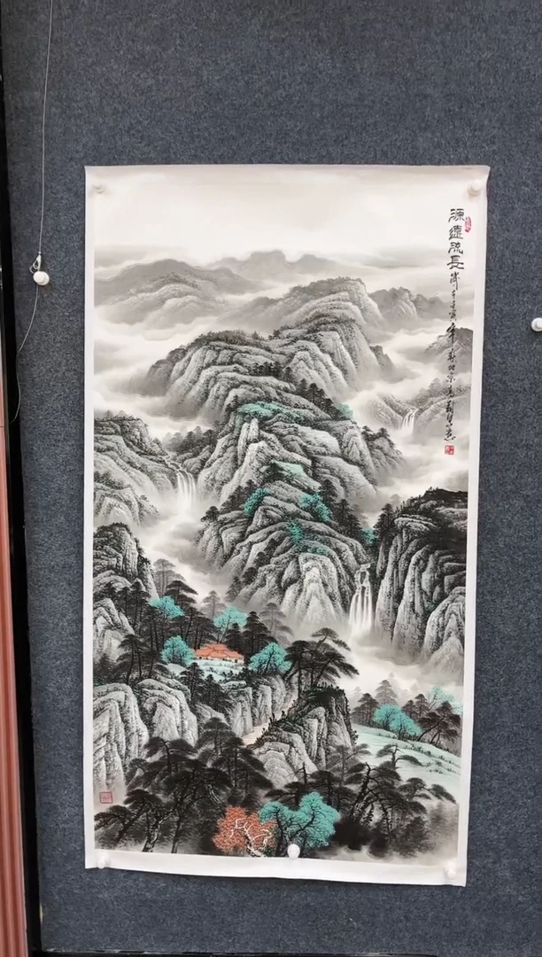 【闪购商品】国画2.9-艺术冯高翔-6尺山水-026