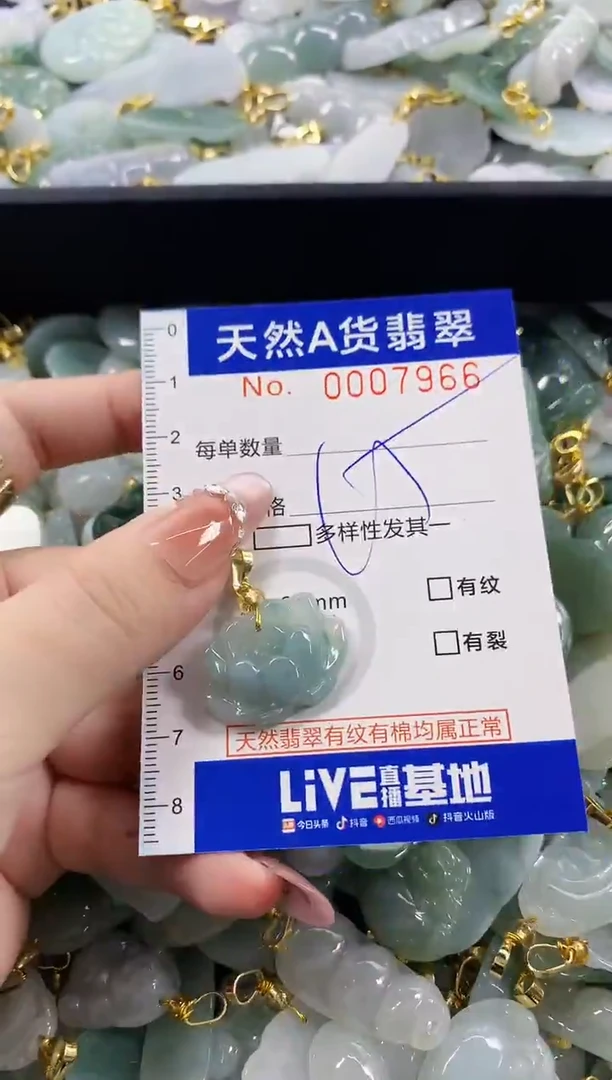 颈饰未镶嵌翡翠天然A货翡翠