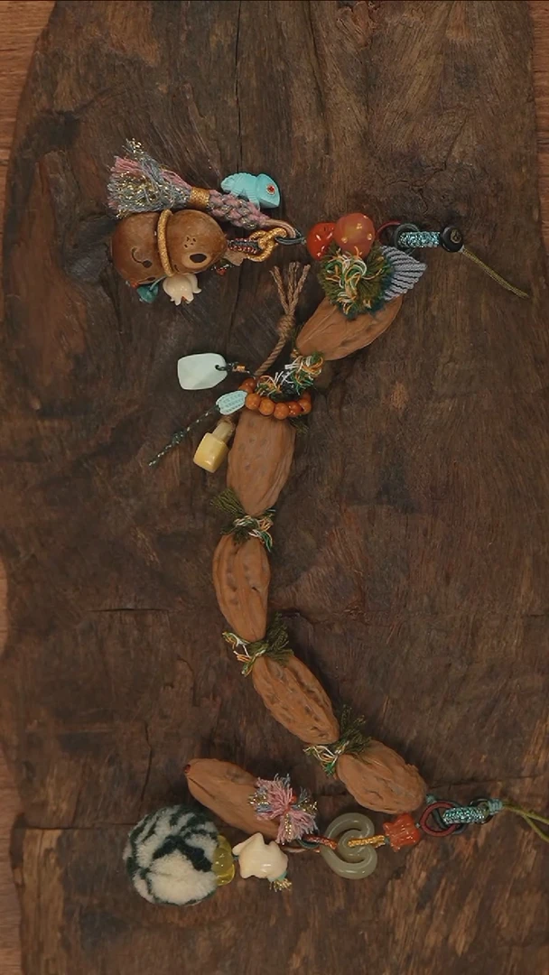 【闪购商品】核桃把件未镶嵌S2970-定制手机链