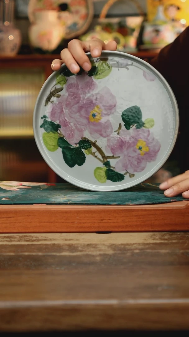 瓷片景德镇纯手工釉下彩精品茶具水杯