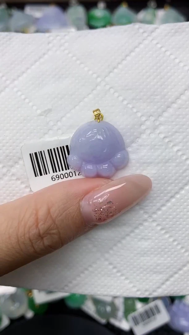 颈饰18K金镶嵌翡翠1111111111