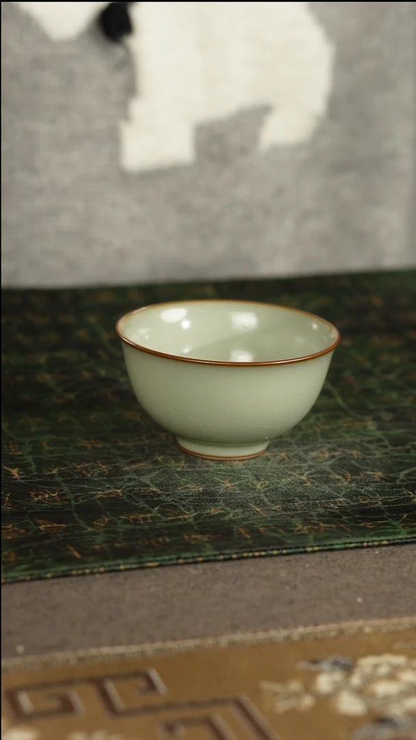 善窑厂汝窑粉青主人杯