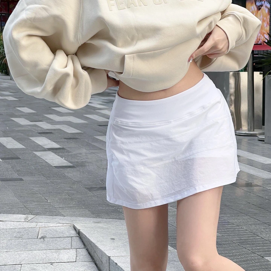 女士运动中腰短裙 有灵魂 防走光 速干芯吸----ZXYT