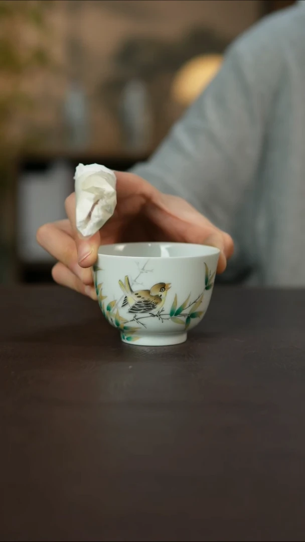 杯景德镇陶瓷柴烧手作瑕疵