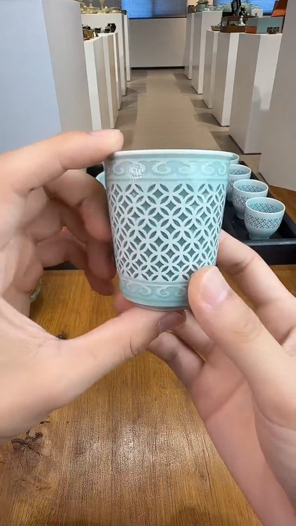 青瓷手工茶器包邮