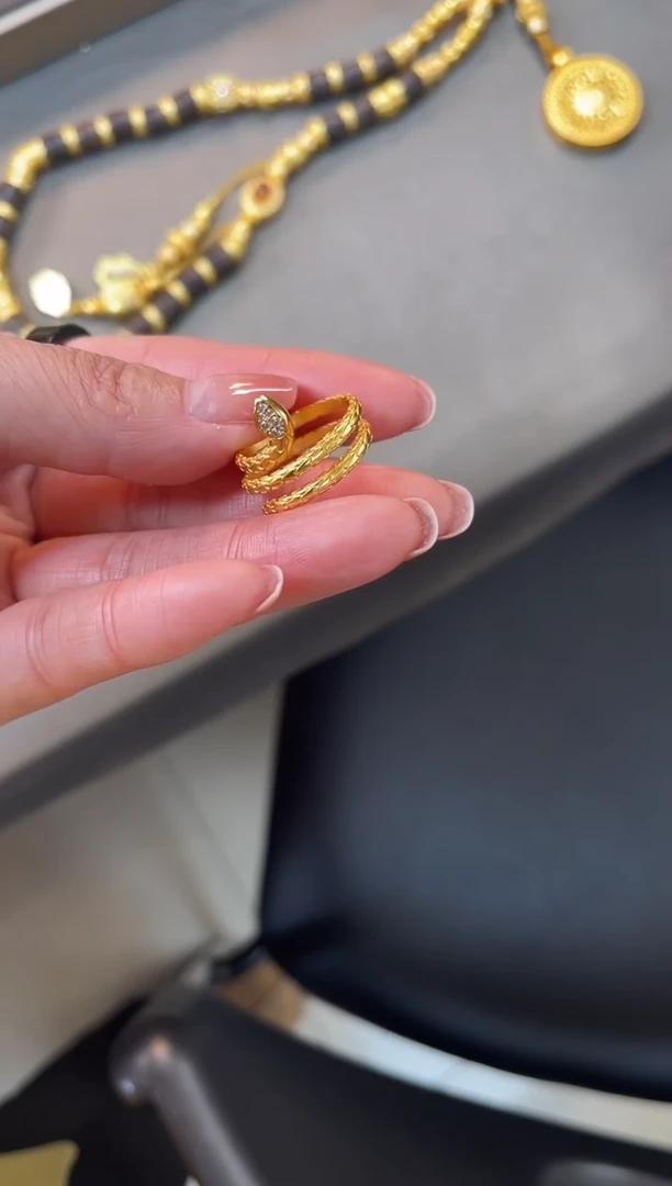 【闪购商品】407号蛇型景泰蓝戒指