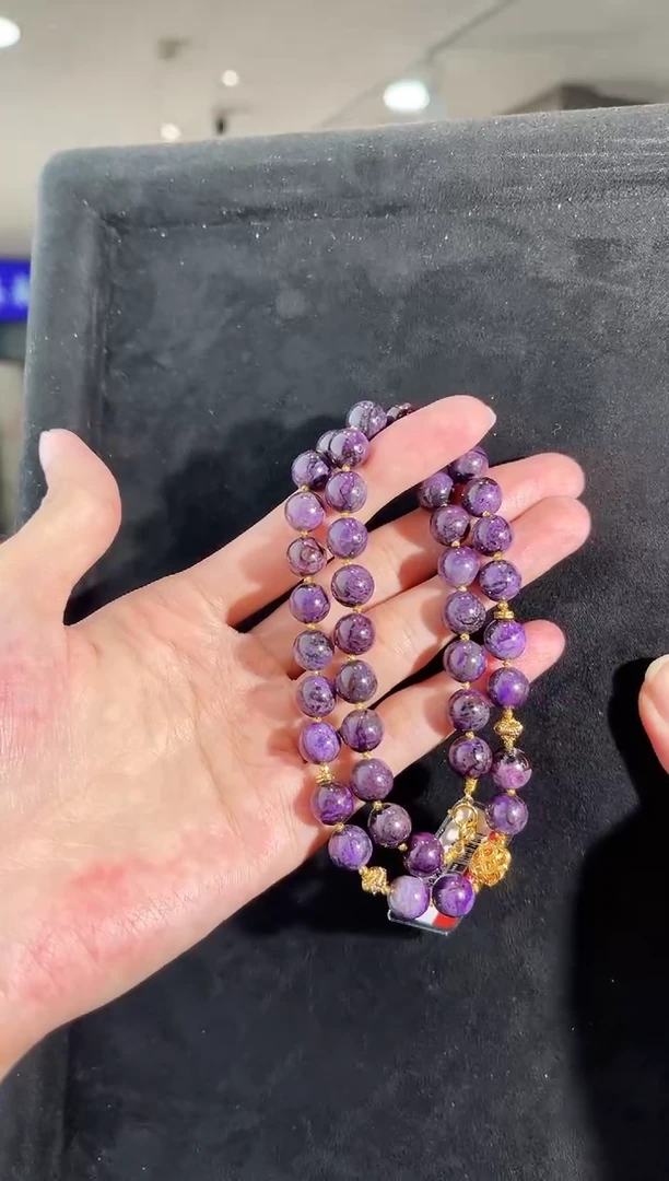 未镶嵌苏纪石（舒俱来）项链k金南非舒俱来老矿料