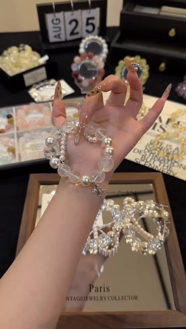 合金手链水晶白阿赛x2964