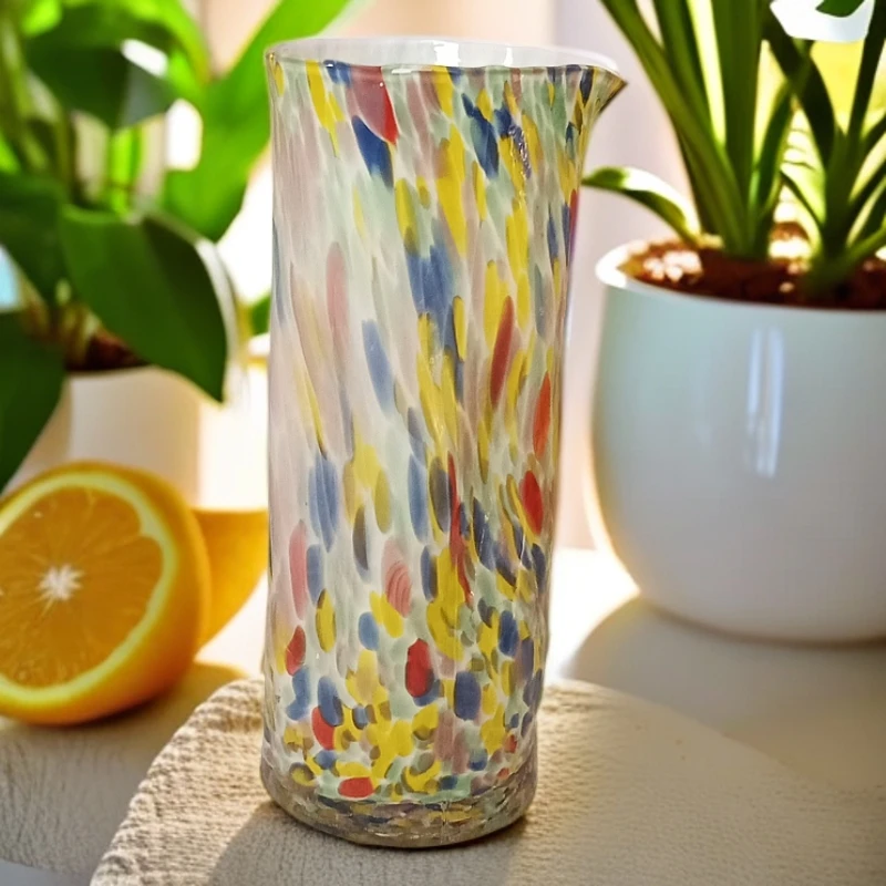 210多色彩点玻璃花瓶
