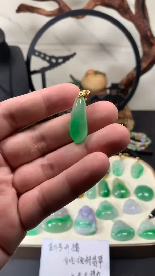 颈饰未镶嵌翡翠所见即所得，一图一物