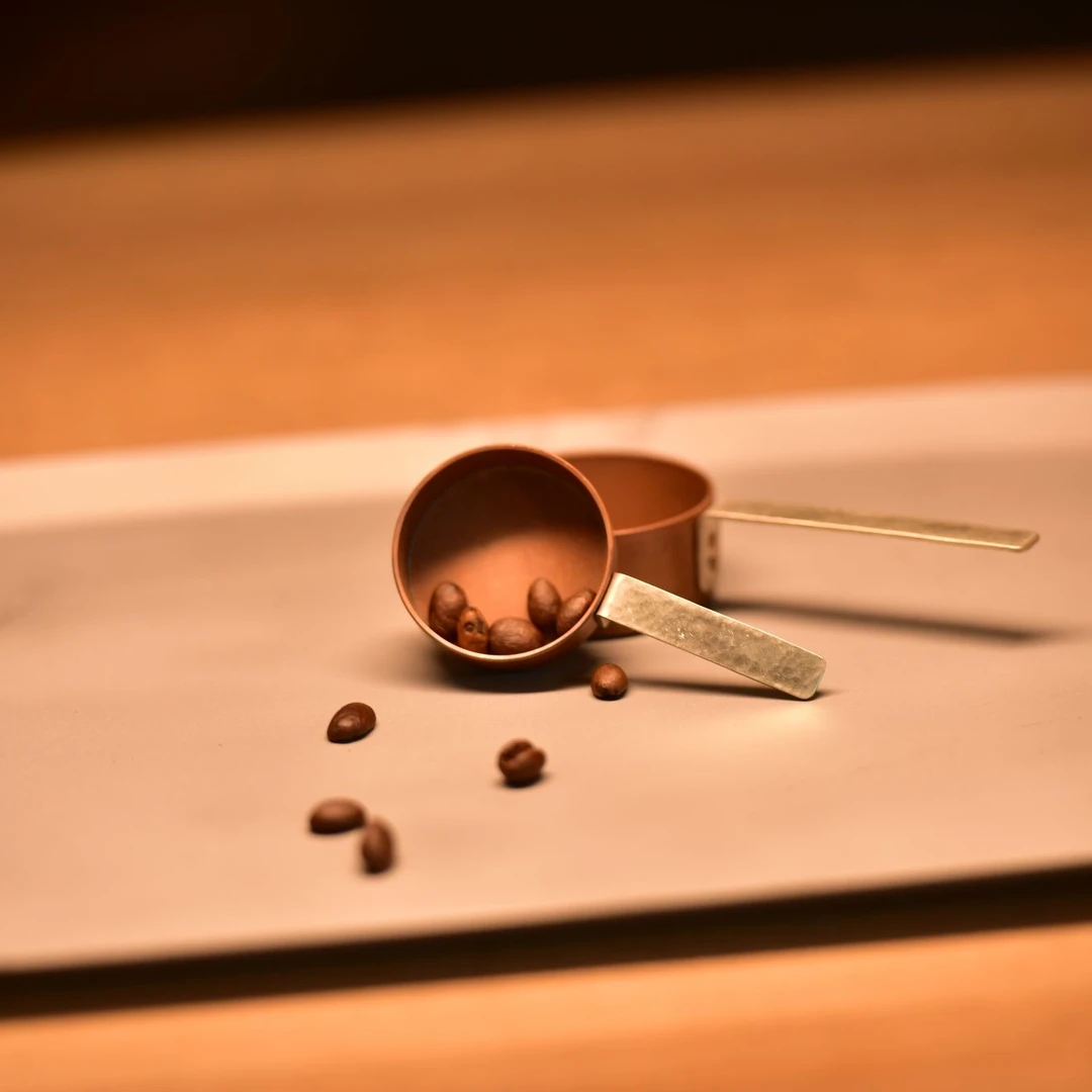 春喜铜【送货上门】云南特色T2紫铜手工光面着色30ml咖啡勺