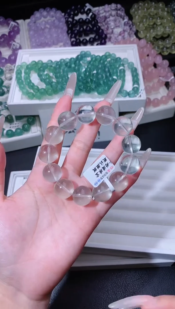 手链未镶嵌萤石710.2青柠萤石手串 多样性发其一