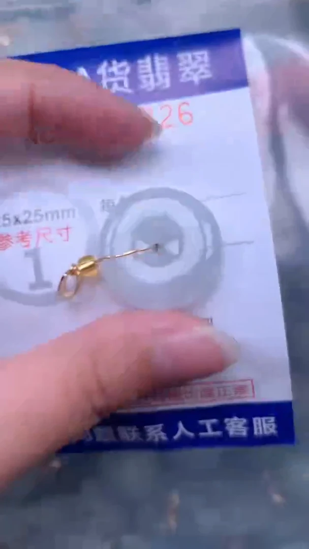 翡翠未镶嵌吊坠(不含链)1