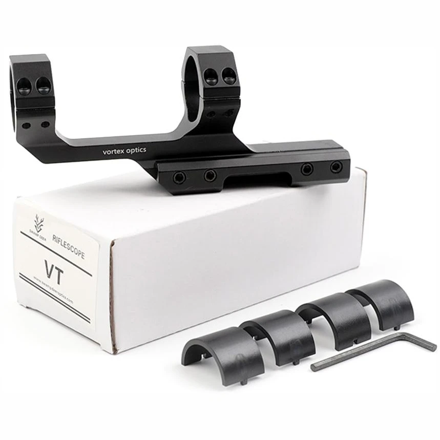 通用25.4/30mm管径20mm轨望远镜一体夹支架