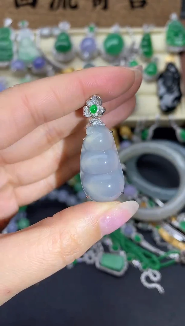 【闪购商品】翡翠颈饰18K金镶嵌537-中国好珍宝