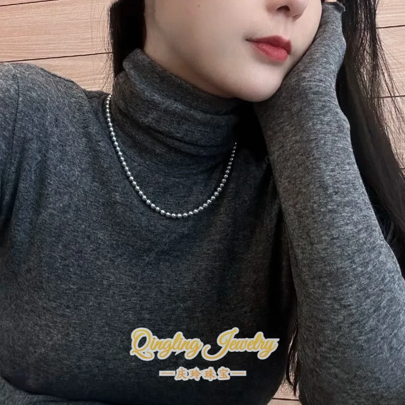 【真多麻小彩云】海水强光气质时尚真多麻5-6mm珍珠项链