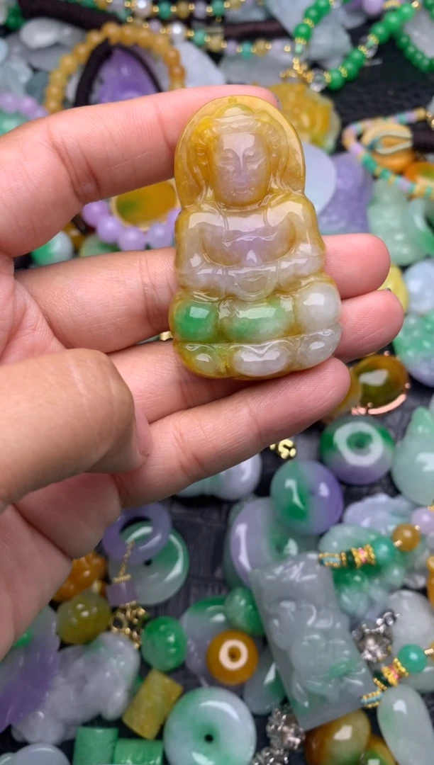 颈饰未镶嵌翡翠缅甸翡翠吊坠