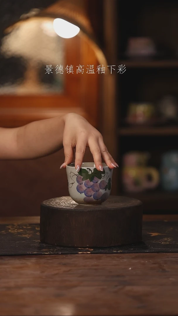 陶瓷景德镇高温釉下手绘陶瓷441