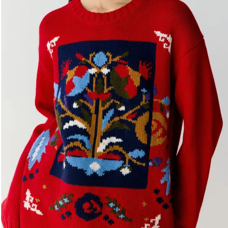 D 【禾】合股羊毛套头针织衫