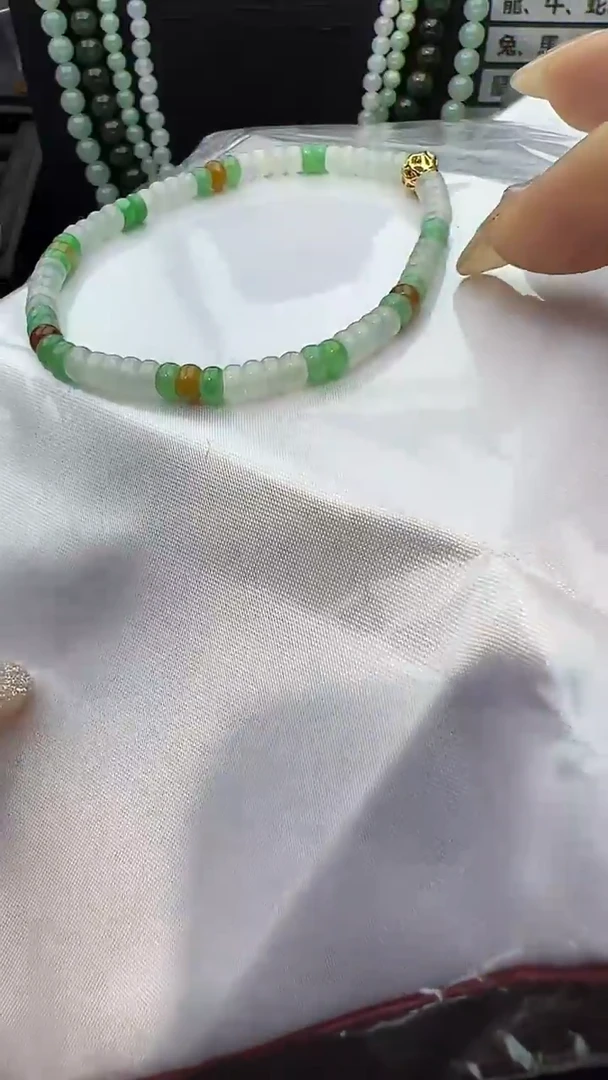 未镶嵌手串翡翠小米珠