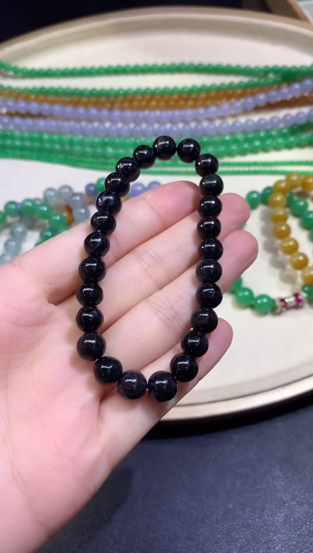 未镶嵌手串翡翠手串A131|5858