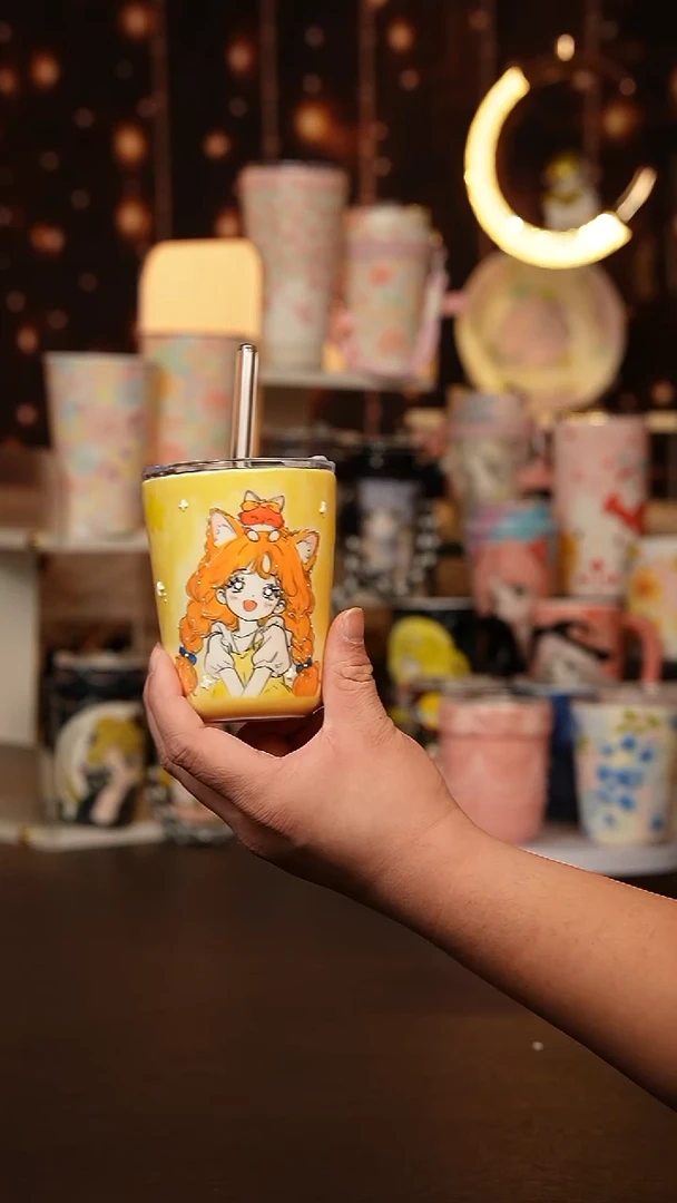 (玉泥）景德镇手工手绘文创陶瓷杯