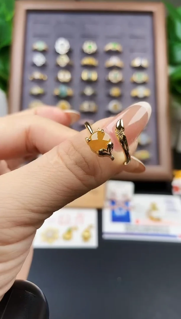 银S925镶嵌戒指翡翠12