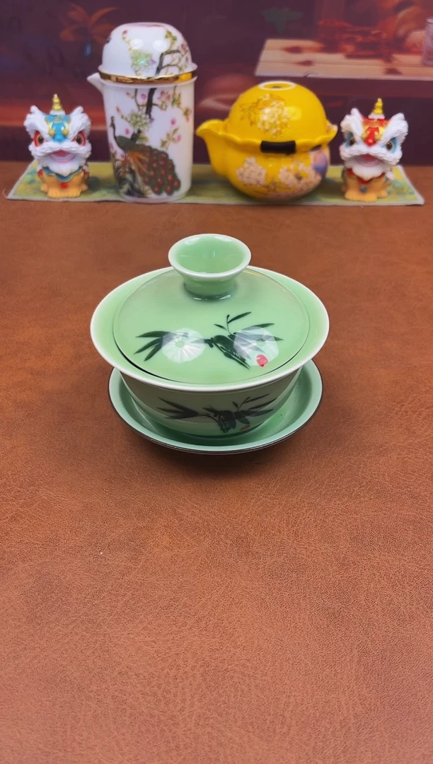 陶瓷茶具摆件旅行套组