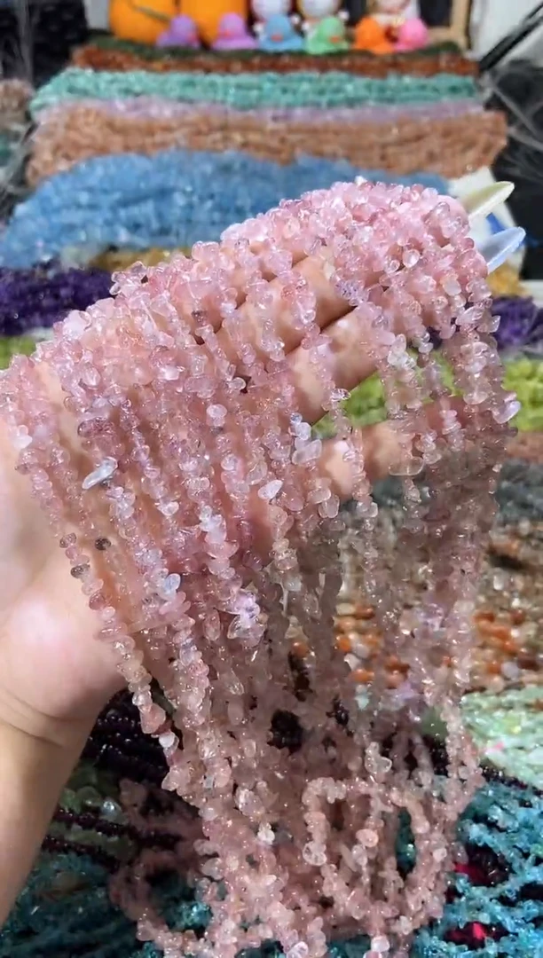 水晶珠宝半成品未镶嵌小草莓晶