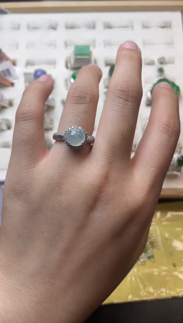 翡翠裸石天然翡翠裸石蛋面20