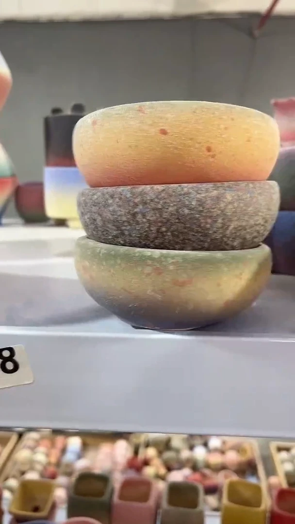 ?****?麦饭石粗陶多肉花盆三个