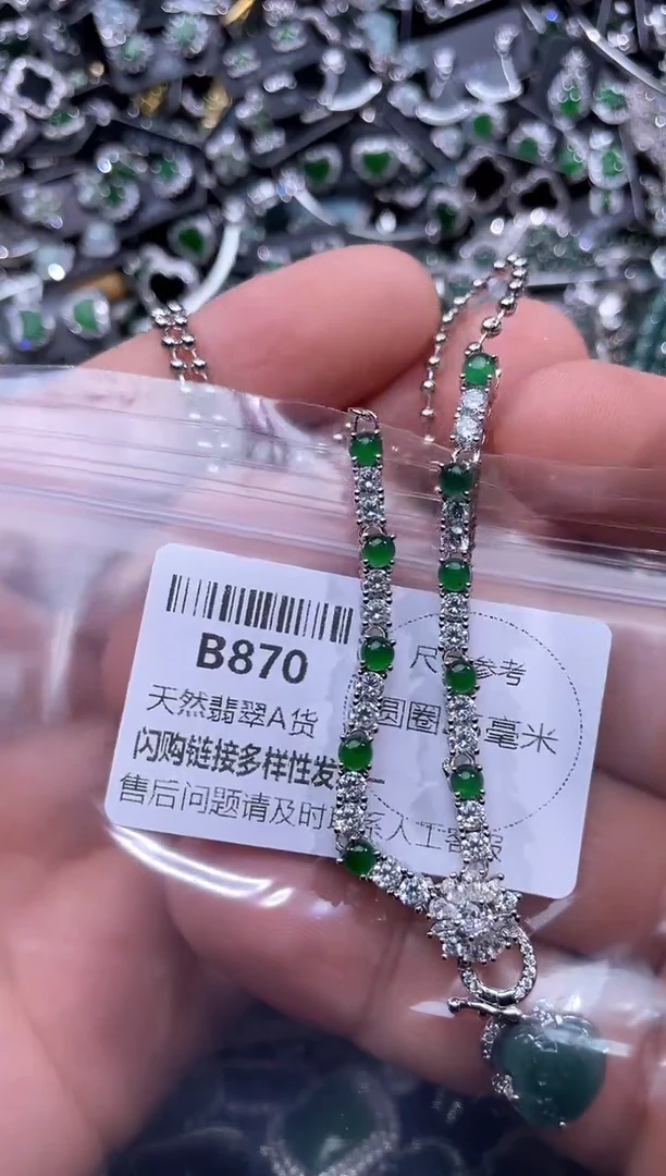 【闪购商品】翡翠颈饰未镶嵌B870项链