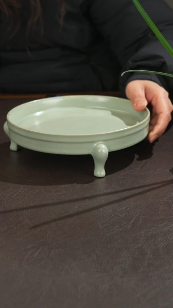 瓷瓷 宣宝汝瓷原矿原釉手工作品瑕疵