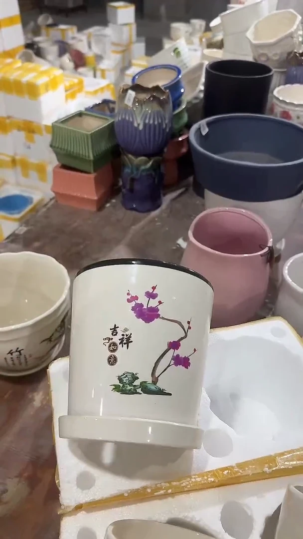 高温陶瓷花盆+E2