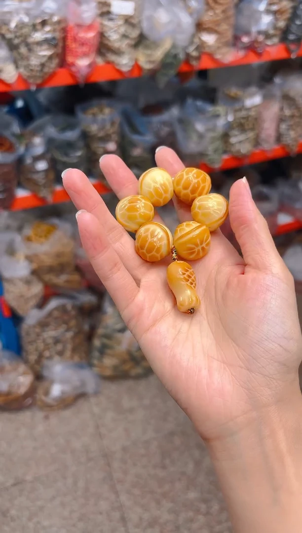 吊坠菩提根/象牙果富甲天下手捻 有鱼 大的