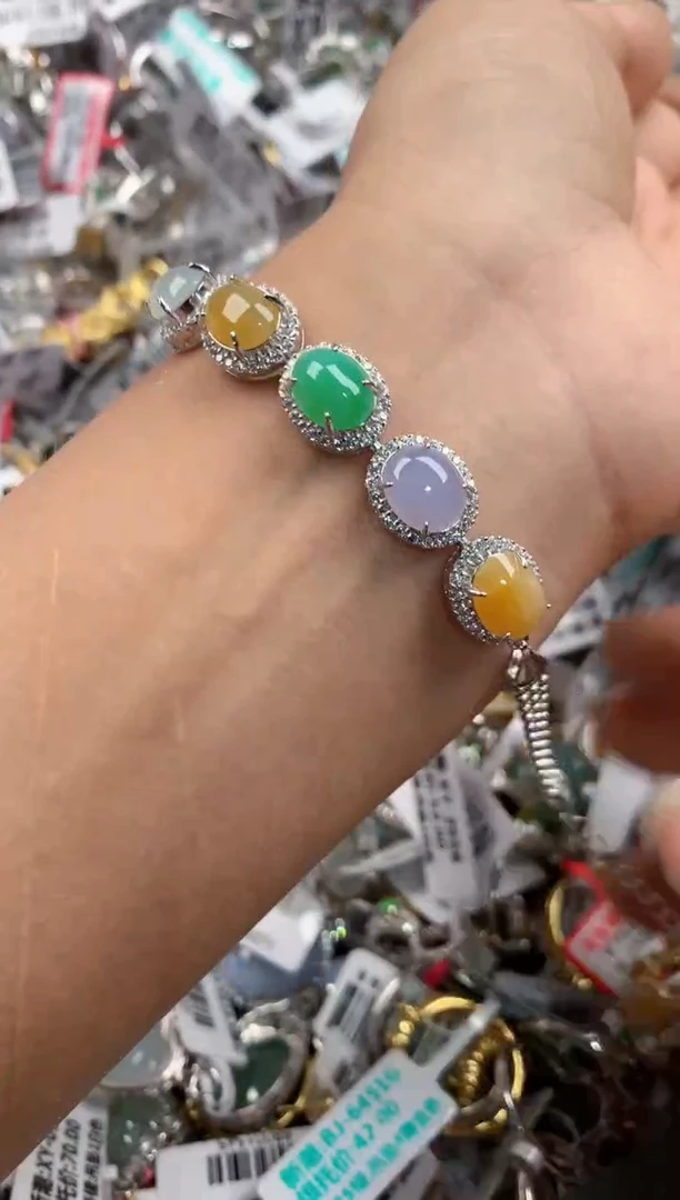 银S925镶嵌戒指翡翠888----6