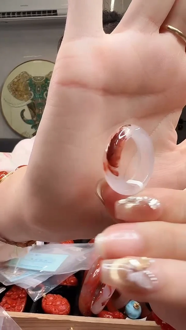 未镶嵌戒圈南红玛瑙18#