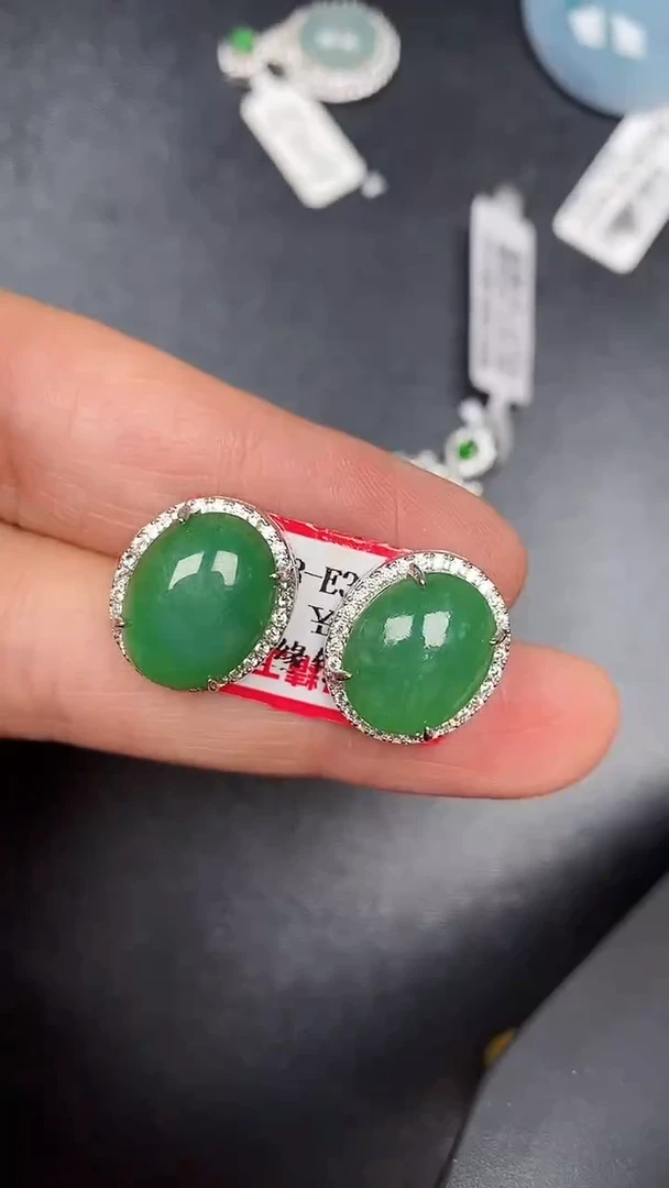 银S925镶嵌戒指翡翠2890