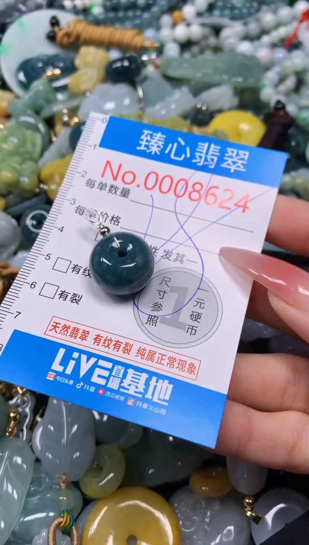 【闪购商品】翡翠颈饰未镶嵌含绳0008624