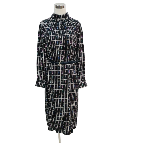 妃鱼/麦丝玛拉/桑蚕丝/连衣裙/95新/球六11