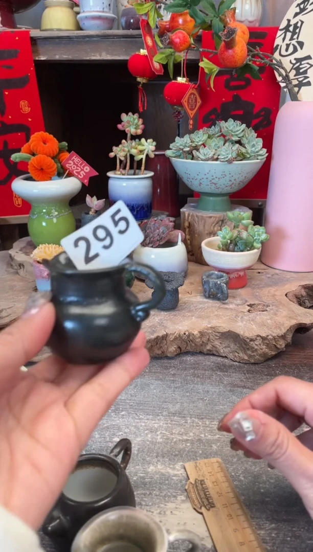 【闪购商品】摆件295知木小芳花盆